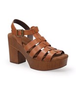 Sonoma Goods For Life Vianna Platform Sandals Women&#39;s Size 9 Cognac Brown - $55.56 CAD
