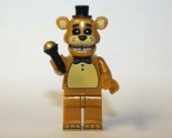 Minifigure Golden Freddy Five Nights at Freddy&#39;s Video Game Custom Toy - £3.97 GBP