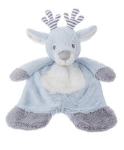 Ganz Baby Flat-A-Pat Blue Reindeer Blanket Holiday Stuffed Animal - $417.63 MXN