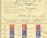 1912 Mexico Mining Tax Document Libertad No 3 Gold Mine Sonora Revenue S... - $99.25