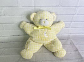 Kids Preferred Baby Yellow Bear Night Night Plaid Star Stuffed Animal Pl... - $34.64
