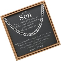 Necklace for Men Cuban Link Chain Necklace Gifts for - £58.62 GBP