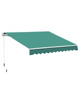 Outsunny 10&#39;x8&#39; Green Retractable Patio Awning UV/Water-Resistant - €219,56 EUR