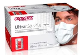 CRX Ultra Sensitive Earloop No Fog Masks White Bx/40 - £15.14 GBP