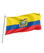 Flag of Ecuador, Unique Design Print , Size - 3x5 Ft / 90x150 cm, Made i... - $40.41 CAD
