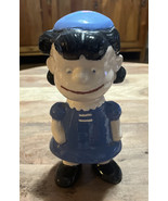 VTG Peanuts Lucy Van Pelt Ceramic Mold Figure 8.5” Hand Painted Figurine - $346.32 MXN