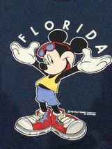 Vintage 90&#39;s Mickey Mouse Shirt Disney Velva Sheen Size Medium U.S.A Unisex - $19.74