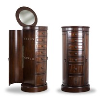 Hives &amp; Honey Bailey Oval Standing Jewelry Armoire Cabinet Jewelry Stora... - $495.76