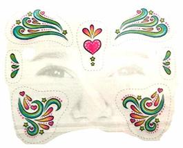 Face Art Glitter Temporary Tattoos Costume Instant Makeup Eye Decal-Choose Style - £1.55 GBP+