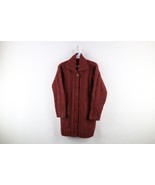 Vtg 90s Streetwear Womens M Wool Donegal Fisherman Cable Knit Cardigan S... - $162.33 CAD