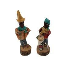 2 Vintage Handmade Caribbean Folk Art Figurine Dolls - $129.55 MXN
