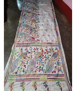 Katha work embroidery sari for women clothing - £79.69 GBP