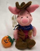 Disney Store Winnie The Pooh Trick Or Treat Piglet Cowboy Stuffed Animal Toy New - £12.26 GBP
