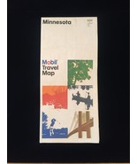 Vintage 80s Mobil Travel Map of Minnesota - $150.46 MXN
