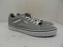 VANS Men&#39;s Lace Up Print Skate Casual Shoe Gray/White Size 12M - £34.70 GBP