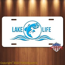 Lake Life Aluminum Vanity License Plate Tag Blue and White 6 x 12 New - £15.38 GBP