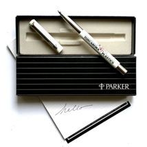1984 Parker USA Tuscarora Plastics PA Black Ink Advertising Pen Works - £119.84 GBP