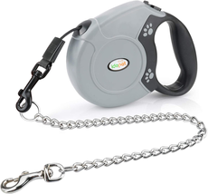 Idepet Heavy Duty Retractable Dog Leash for Small and Medium Dogs, Anti-Chewing  - £24.72 GBP
