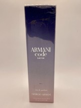 ARMANI CODE SATIN By Giorgio Armani 2.5 oz 75 ml Rare - NEW &amp; SEALED - $328.00