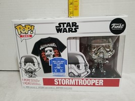 Star Wars Stormtrooper Funko Pop #296 and T-Shirt Size XL Brand New - $21.72