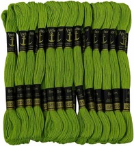 Anchor Threads Hand Embroidery Cross Stitch Sewing Stranded Cotton Thread Green - £9.72 GBP