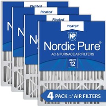 4 Pack Of Nordic Pure 16X25X5 Merv 12 Honeywell/Lennox Ac Furnace Air Filters. - £122.91 GBP