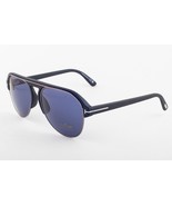Tom Ford MARSHALL 929 02V Matte Black / Blue Sunglasses TF929 02V 58mm - €203,13 EUR