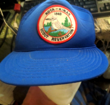 Rota-Kiwan 1989 Scout Reservation Camp Trucker Mesh Snapback Hat - £9.66 GBP