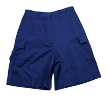 Southern Lady Sz 8 Vintage Shorts ~ Blue ~ High Rise Stretch Waist ~ 8.5&quot; Inseam - £13.38 GBP