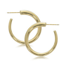 1&quot; Women&#39;s Earrings 14kt Yellow Gold 392685 - £211.88 GBP