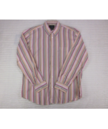 Faconnable Men&#39;s (XL) Dress Shirt Color Striped Long Sleeve &quot;TREND&quot; 100%... - $24.75