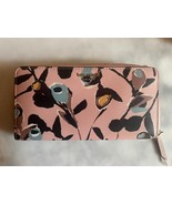 Kate Spade Cameron Paper Rose Continental Zip Around Wallet Dusty Pink F... - $38.74