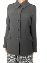 Reiss black pea coat RN114836 , XS - £88.81 GBP