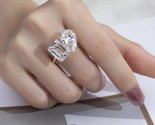 Double Stone Lab Grown Diamond Ring G Color VS1 - Elegant and Sparkling Engageme - $2,090.00