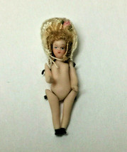 Pat Boldt 1.25 inch Baby Doll in Bonnet - Miniature Dollhouse Doll&#39;s Dol... - £47.95 GBP