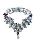 Vintage JULIANA D&amp;E Crystal Aurora Borealis Everything Necklace Rivolis ... - $16,097.62 MXN