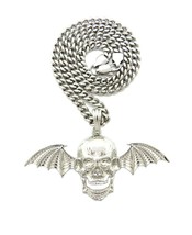 New Skull Wings 5mm/18&quot;,20&quot;,24&quot;,30&quot; Stainless Steel Cuban Chain Necklace SRC13 - £13.85 GBP+