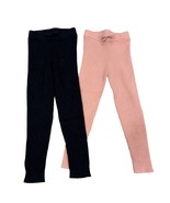 Mayoral Girls Ribbed Knit Leggings Set Navy &amp; Pink Size 6 - $705.60 MXN