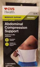 Cvs Health Moderate Support Abdominal Compression Support LG/XL White - £15.00 GBP