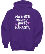 Mom Hoodie Mother Mom Sweet - Mamacita Purple-H - £24.99 GBP