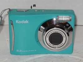 Kodak EasyShare C140 8.2MP Digital Camera - Teal Blue Aqua Tested Works - £57.26 GBP