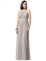 Dessy 2906...Full Length, Chiffon Dress....Taupe......Size 0....NWT - £36.88 GBP