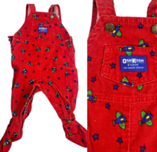 Oshkosh B&#39;Gosh Baby Overalls 6-9M Baby Plane Airplane Corduroy Footed Vi... - $99.99