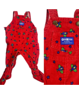 Oshkosh B&#39;Gosh Baby Overalls 6-9M Baby Plane Airplane Corduroy Footed Vi... - $1,874.39 MXN