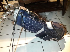 Datrek 14-Way Divider Golf Cart Bag Blue/Top Elite Tour Muscle RH Shafts... - £70.97 GBP