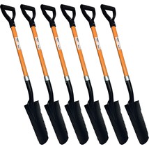 Ashman Drain Spade Teeth Shovel (6 Pack) - 48 Inches Long Handle Spade With D Ha - £214.21 GBP
