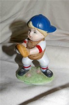 Vintage Homco Baseball Catcher Figurine 1468 Home Interiors &amp; Gifts - £7.19 GBP