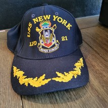 USS NEW YORK LPD-21 SHIPS BALL CAP U.S.A. MADE Adjustable - $8.99