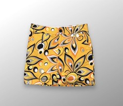 Loudmouth Golf Skirt Shagadelic Psychedelic Yellow 6 - $24.00