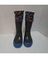 Lily And Dan Girls/Boys  Black/Blue Rain/Winter  Boot Sz 7/8   53946 - $178.75 MXN